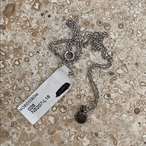 Sterling lotus flower necklace